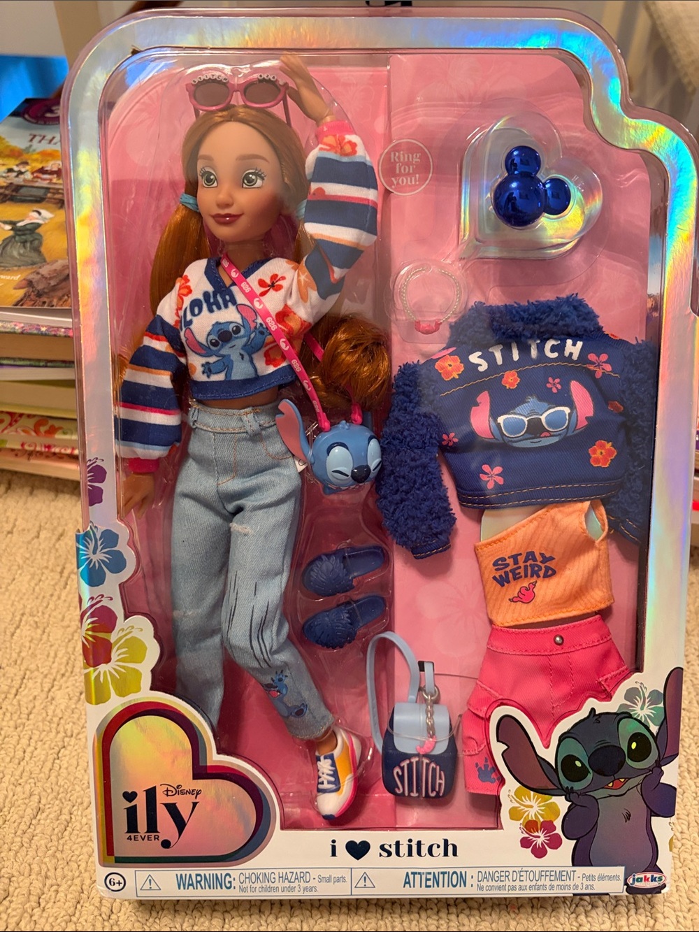 Ily Couture Stitch Fashion Doll - Blue, Pink & Orange Outfit